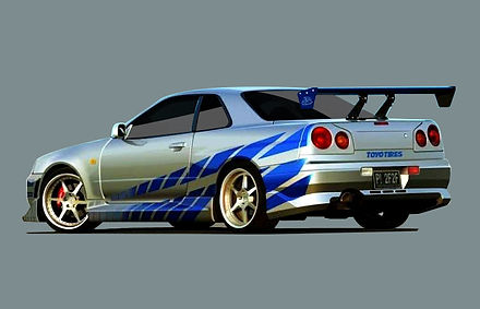 Z140 Nissan Skyline GT-R R34 F&F 2 part set | zoomonmodel