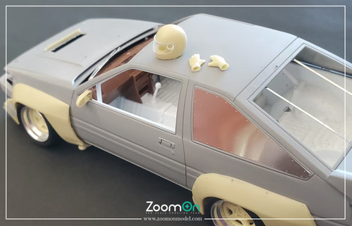 トモッ Z206 Drift King Super N2 AE86 part set | zoomonmodel