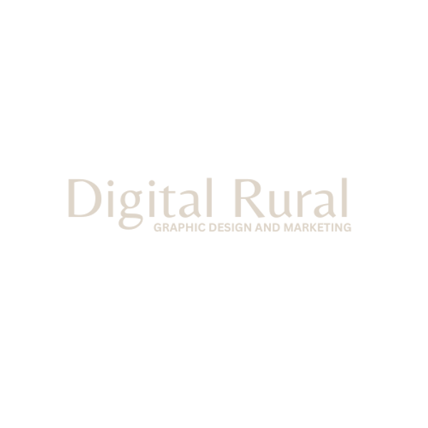 Digital Rural - logo in cream