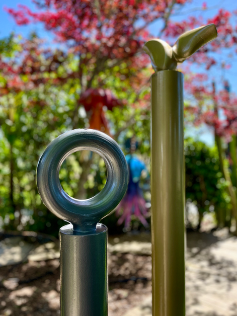 Silver and gold sculpture