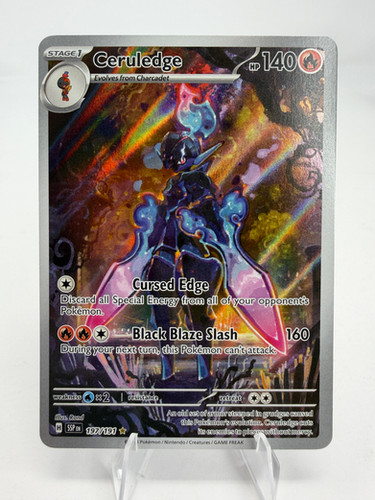 197 191 pokemon card TCG Ceruledge 197/191 Illustration Rare Surging Sparks Whatnot: Shop, Sell, Connect From the Pokemon Card Game set Surging Sparks Ceruledge 197/191 Sv08: Surging Sparks