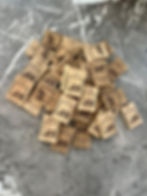 Houten sleutelhangers met eigen logo