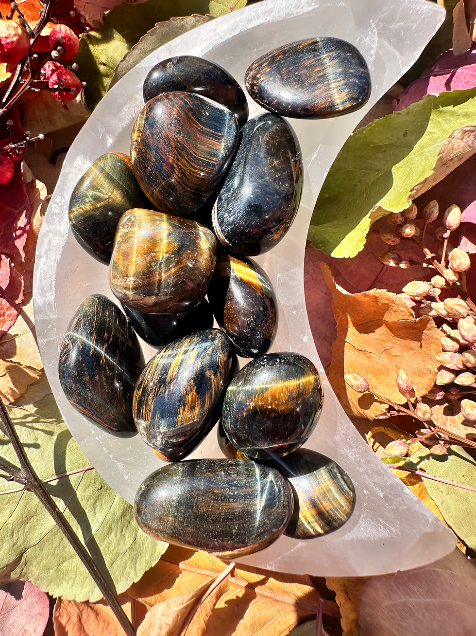 Thumbnail: Blue Tiger-Eye Small Tumble Stone