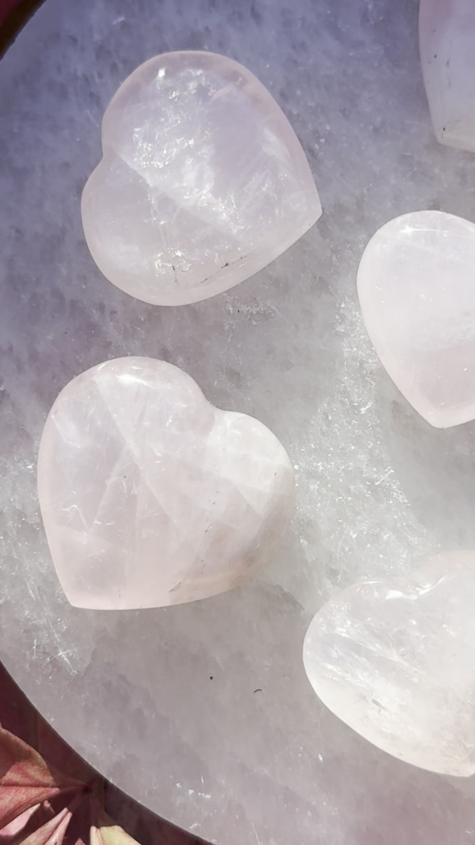 Thumbnail: Rose Quartz Mini Hearts