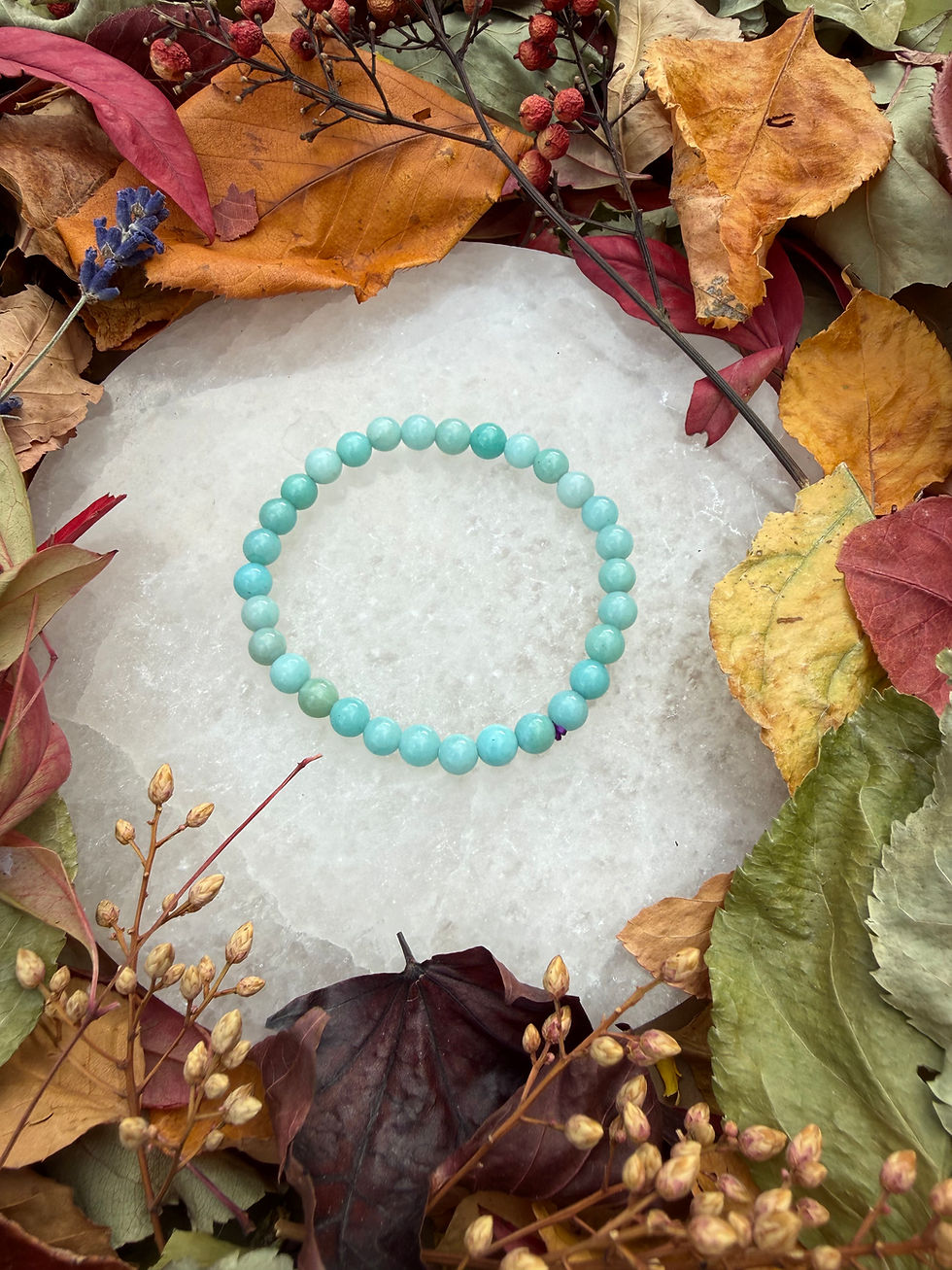 Thumbnail: Amazonite 6mm Crystal Bracelet