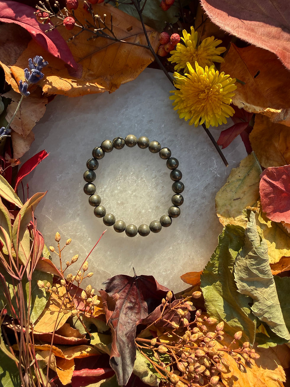 Thumbnail: Pyrite 8mm Crystal Bracelet