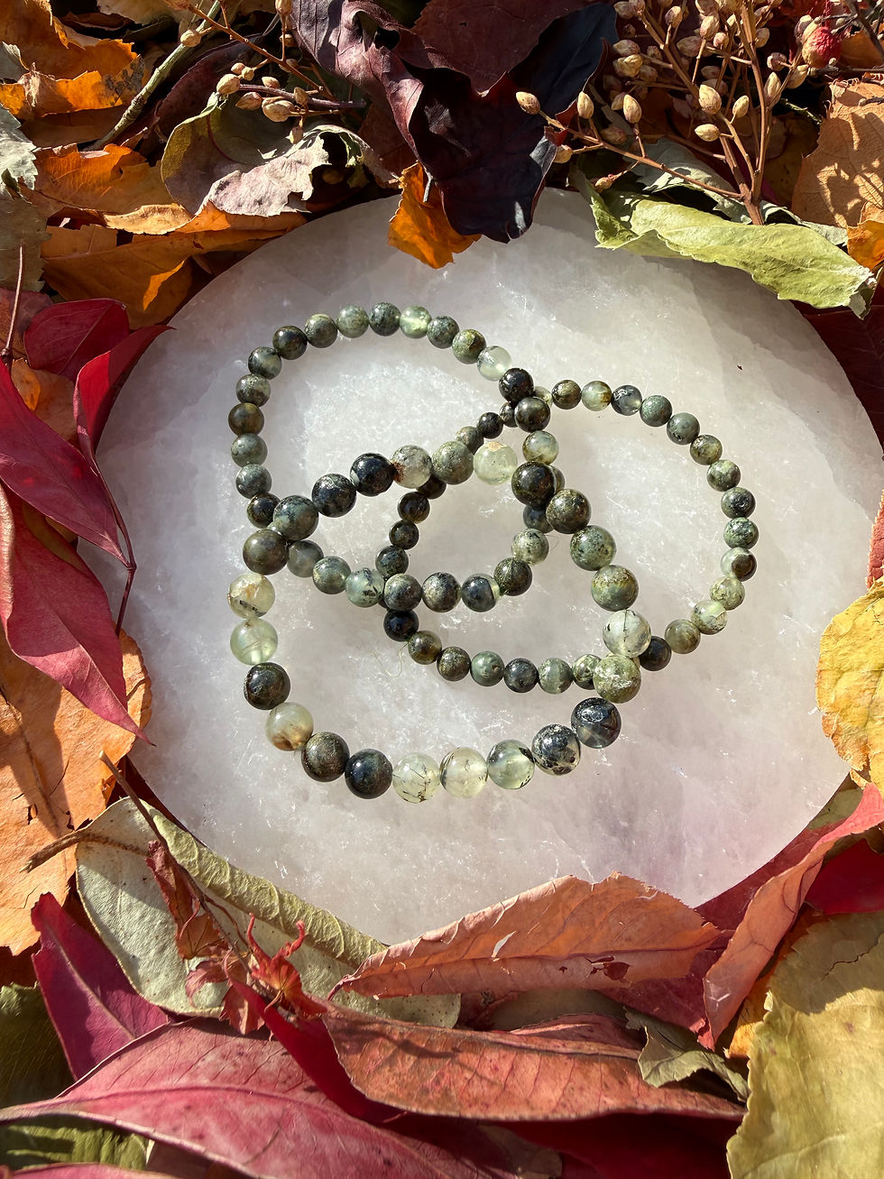 Thumbnail: Prehnite 8mm Bracelet