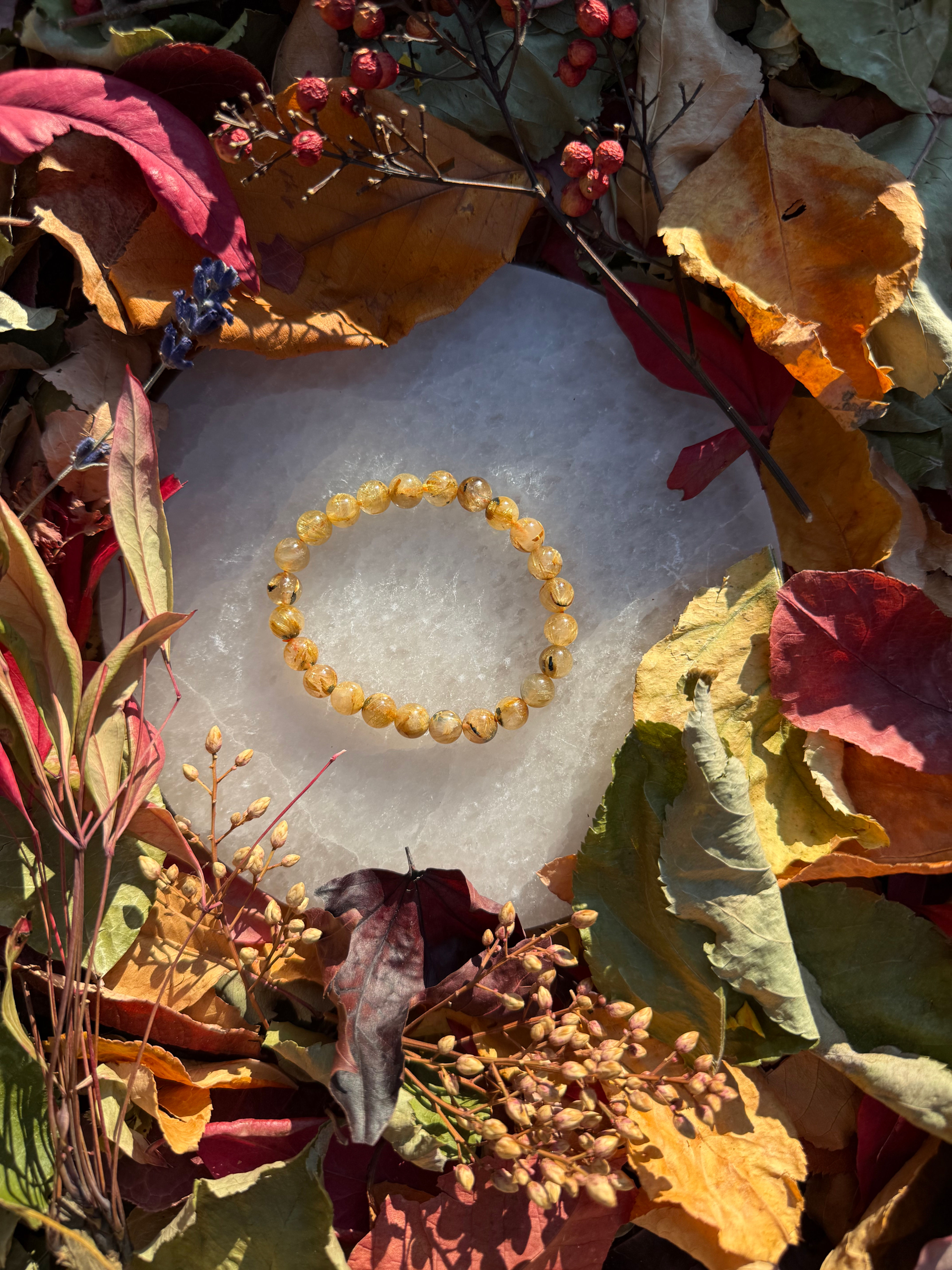 Golden Rutile 8mm Bracelet