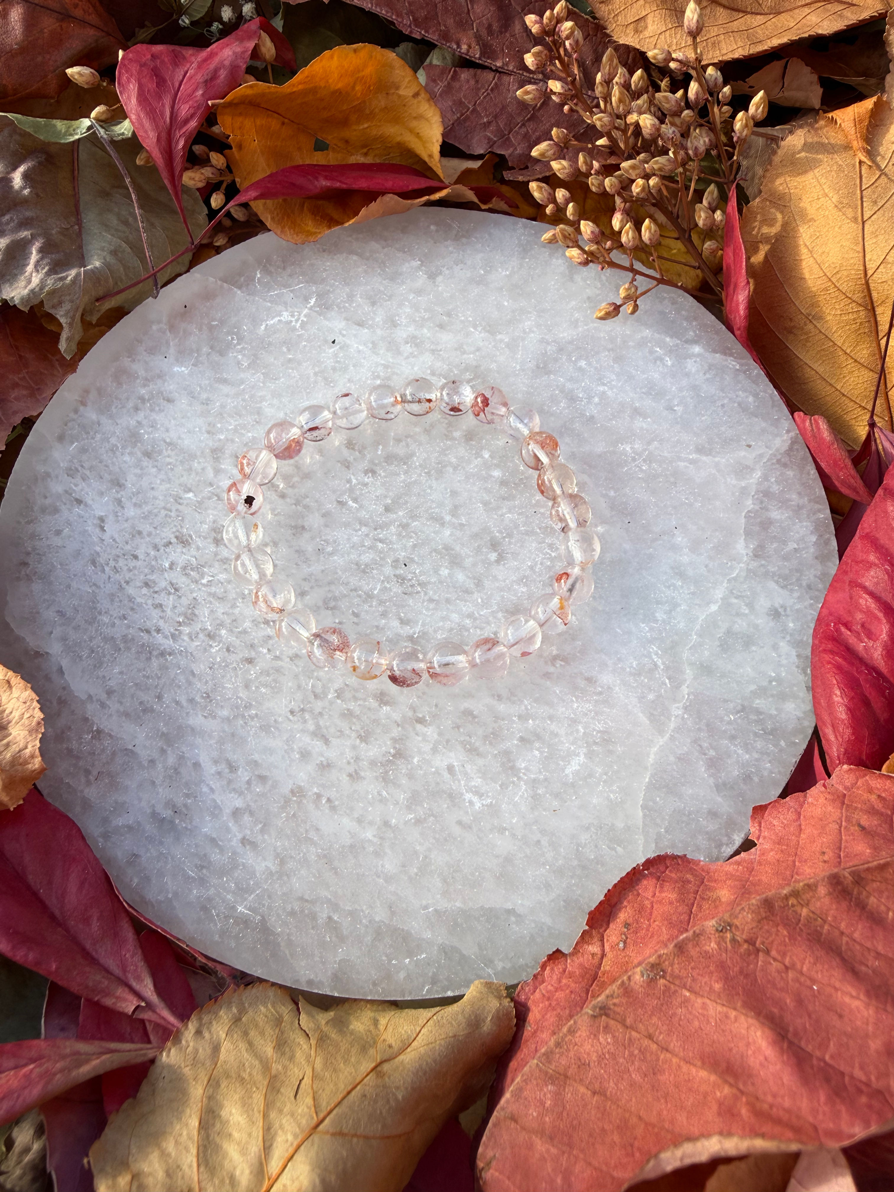 Fire Quartz 6mm Bracelet