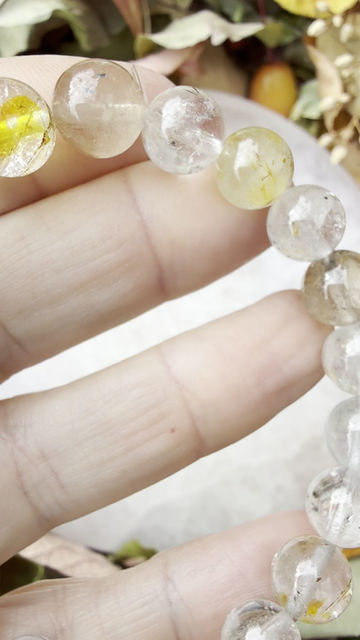 Thumbnail: Natural Topaz 10mm Bracelet