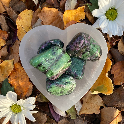 Ruby in Zoisite Large Tumble Stone
