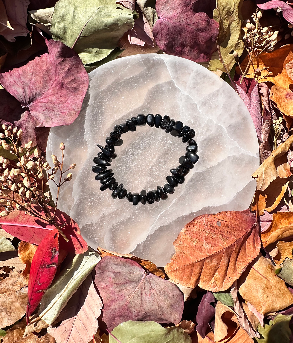 Thumbnail: Shungite 8mm Oval Stones Bracelet