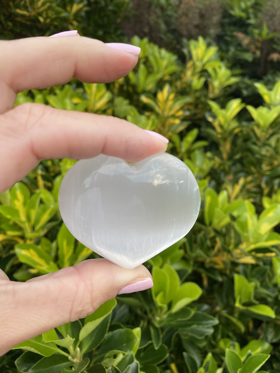 Thumbnail: Selenite Small Heart Crystal