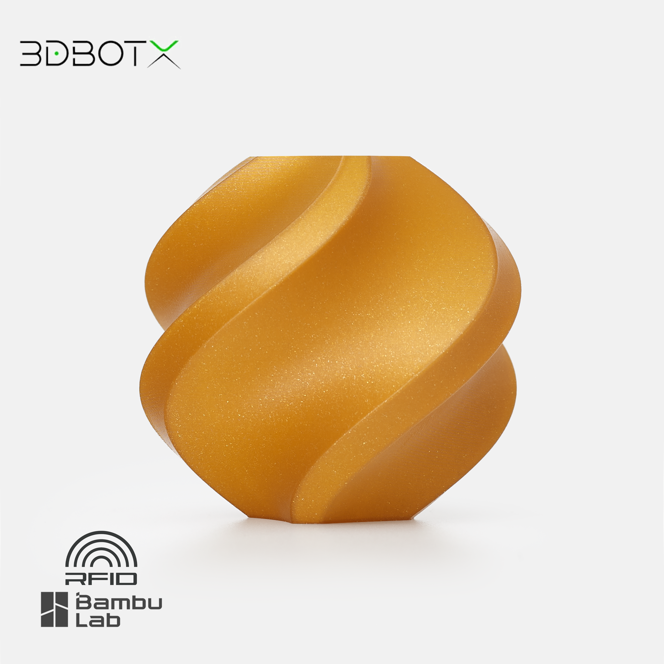 גליל פילמנט איכותי מתוצרת Bambu Lab מסוג PLA Sparkle Classic Gold