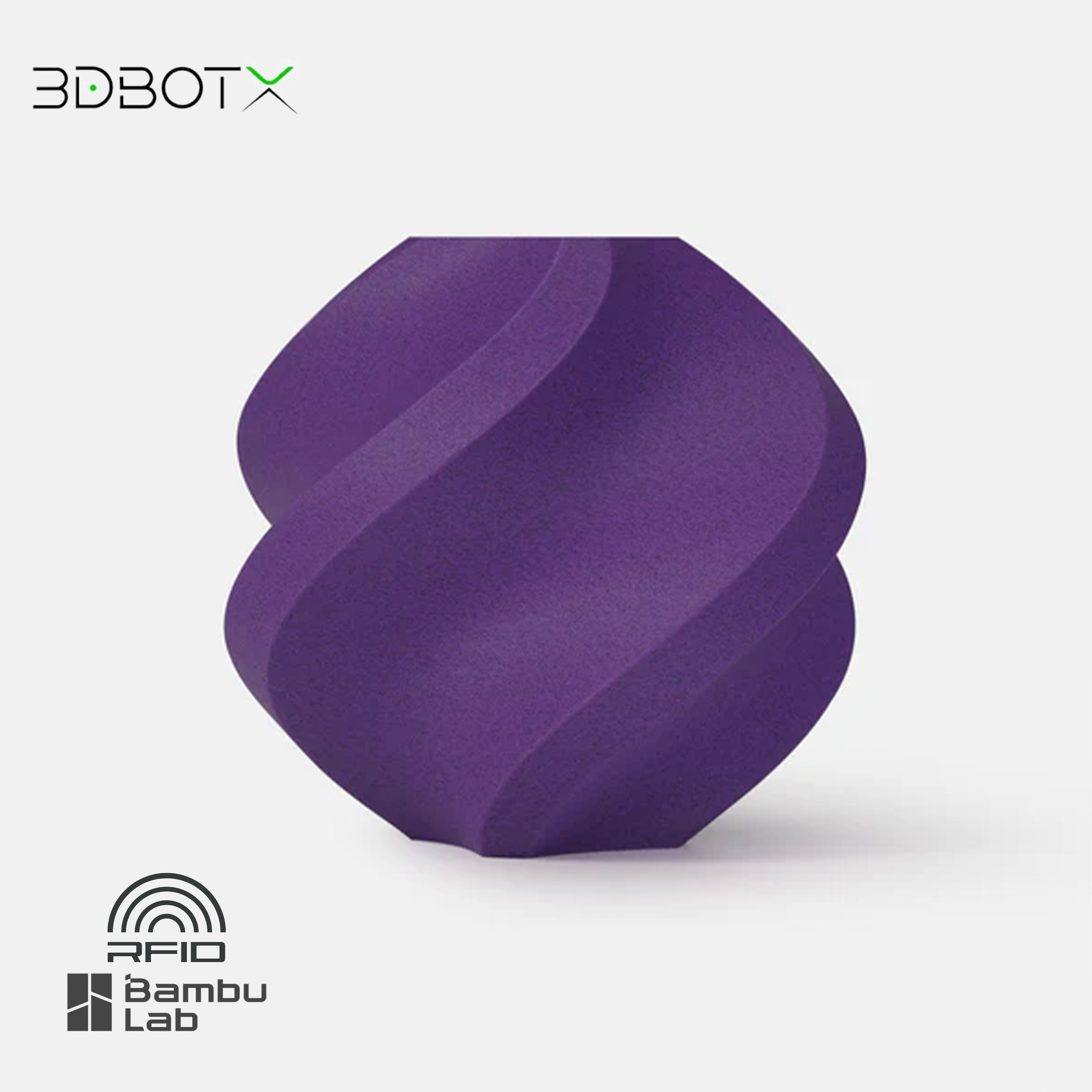 גליל פילמנט איכותי מתוצרת Bambu Lab מסוג PLA-CF בצבע סגול