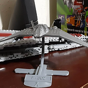 ev3DLab homepage showcasing a range of high-quality 3D printed Stargate ship models, including the Stargate Atlantis Wraith D