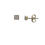 Thumbnail: SQUARE STUD DIAMOND EARRINGS