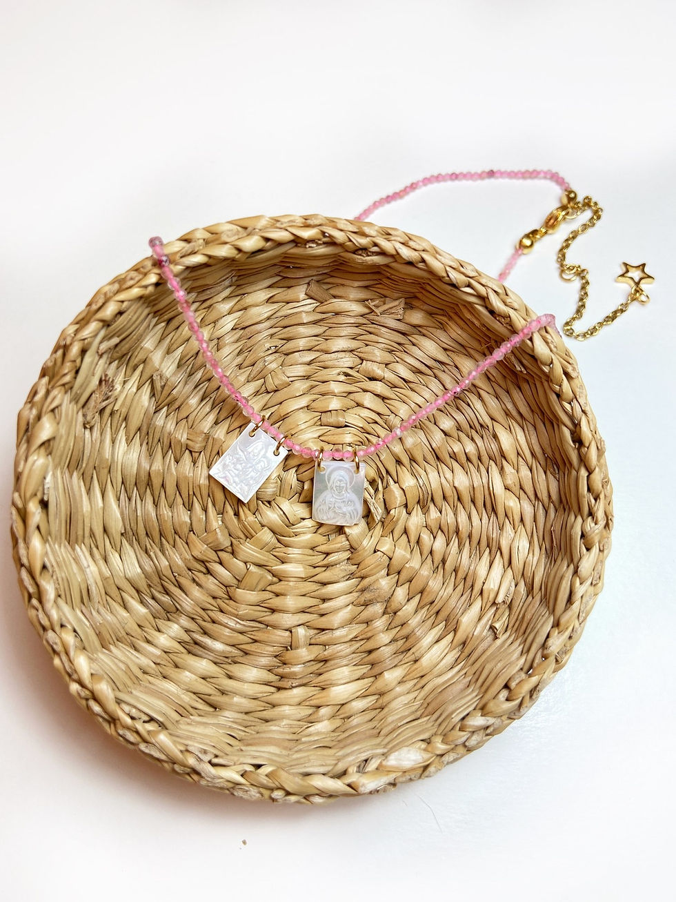 Miniatura: Collar Escapulario Nácar Mini