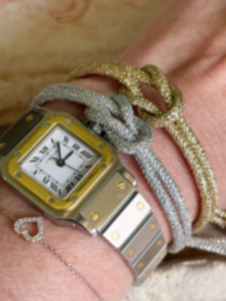 Pulsera Nudo Marinero Metalizada