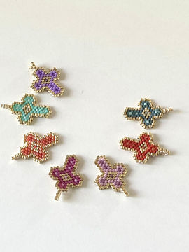 Miniatura: Collar Cruz Bolitas