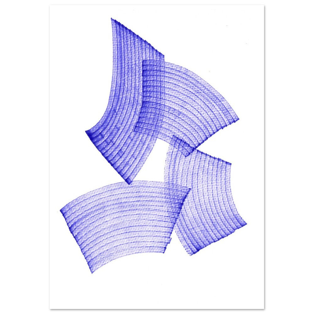 Fine Art print Blue Layers