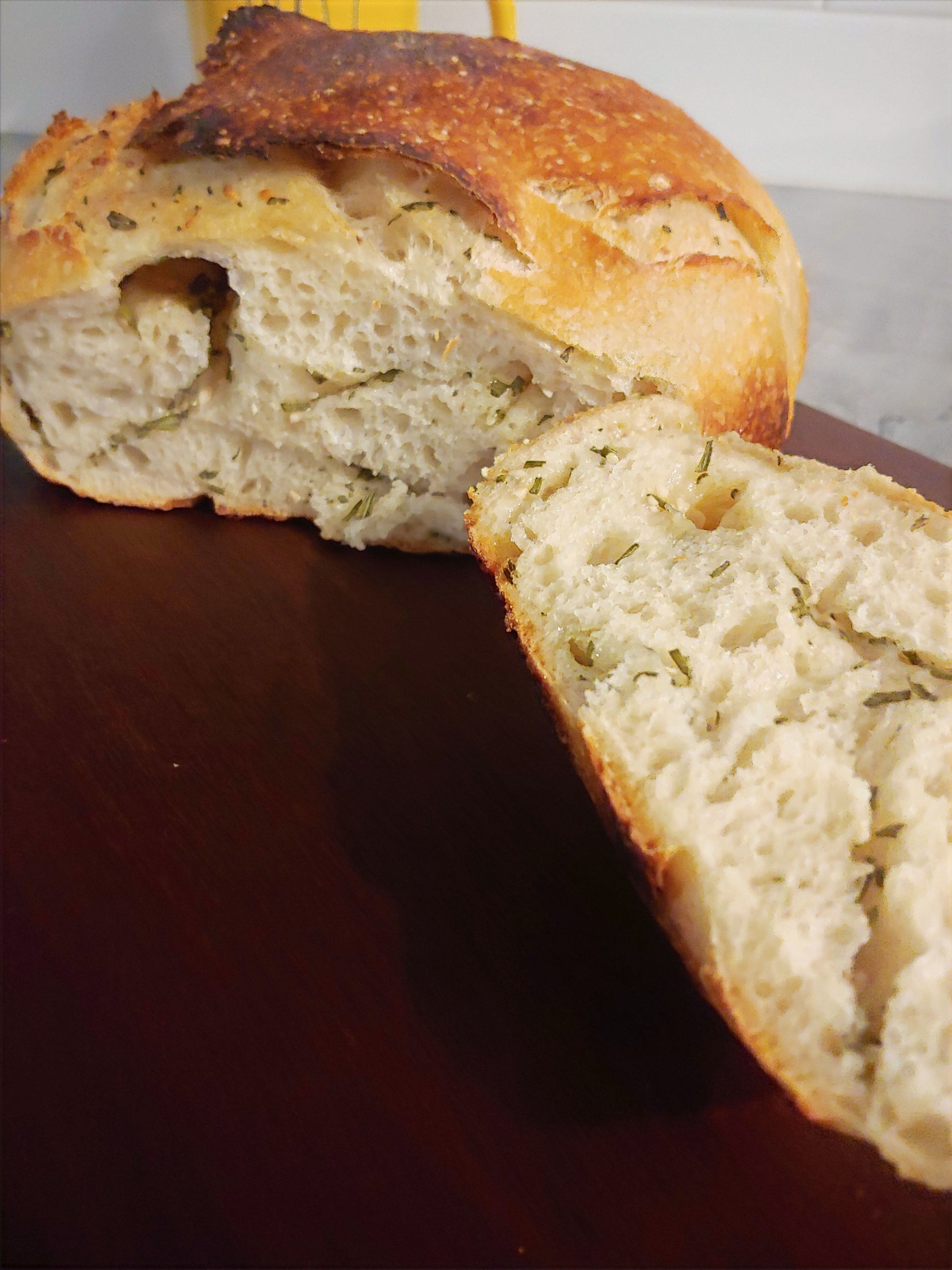 Rosemary Garlic sourdough bread