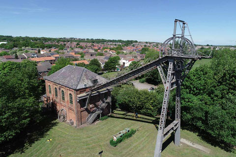 Heritage and Conservation wider projects - Aerial view of Washington F Pit Winding House