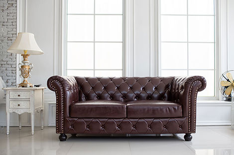 Brown Leather Couch