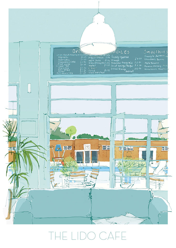 The Lido Cafe (interior, portrait)