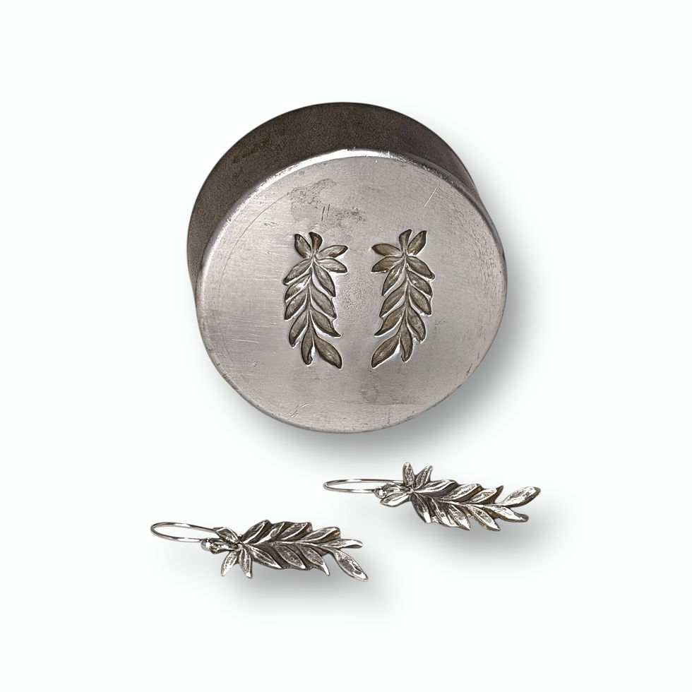 Thumbnail: Pinnate Leaf Earrings - P010