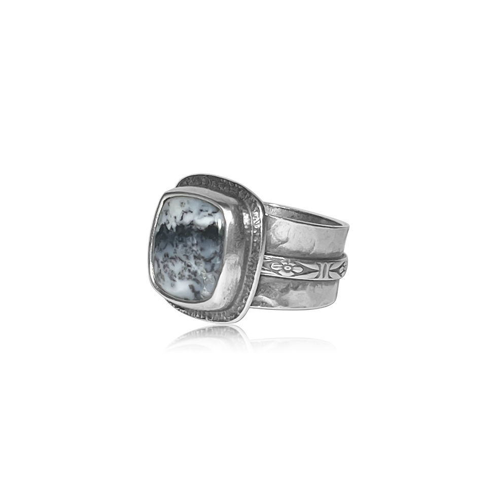 Dendritic Opal Ring - GR391
