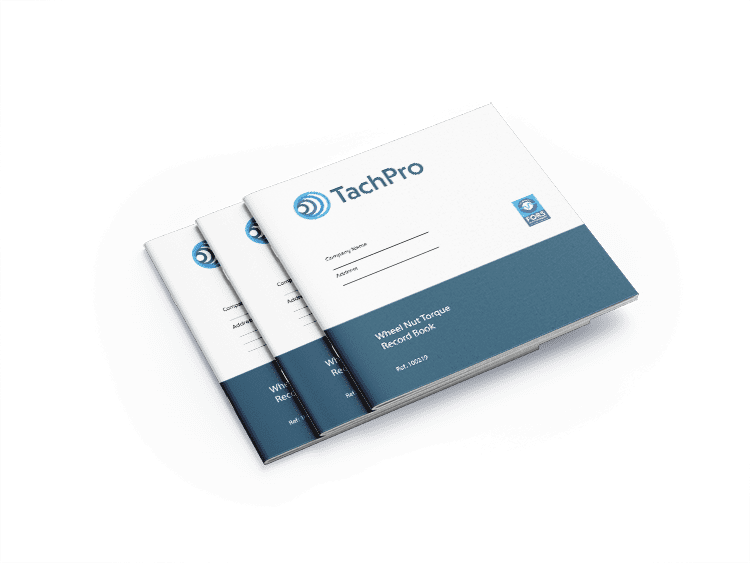 TACHPRO WHEEL NUT TORQUE RECORD BOOK tachograph