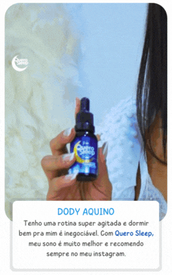 Dody Aquino falando sobre a melatonina Quero Sleep