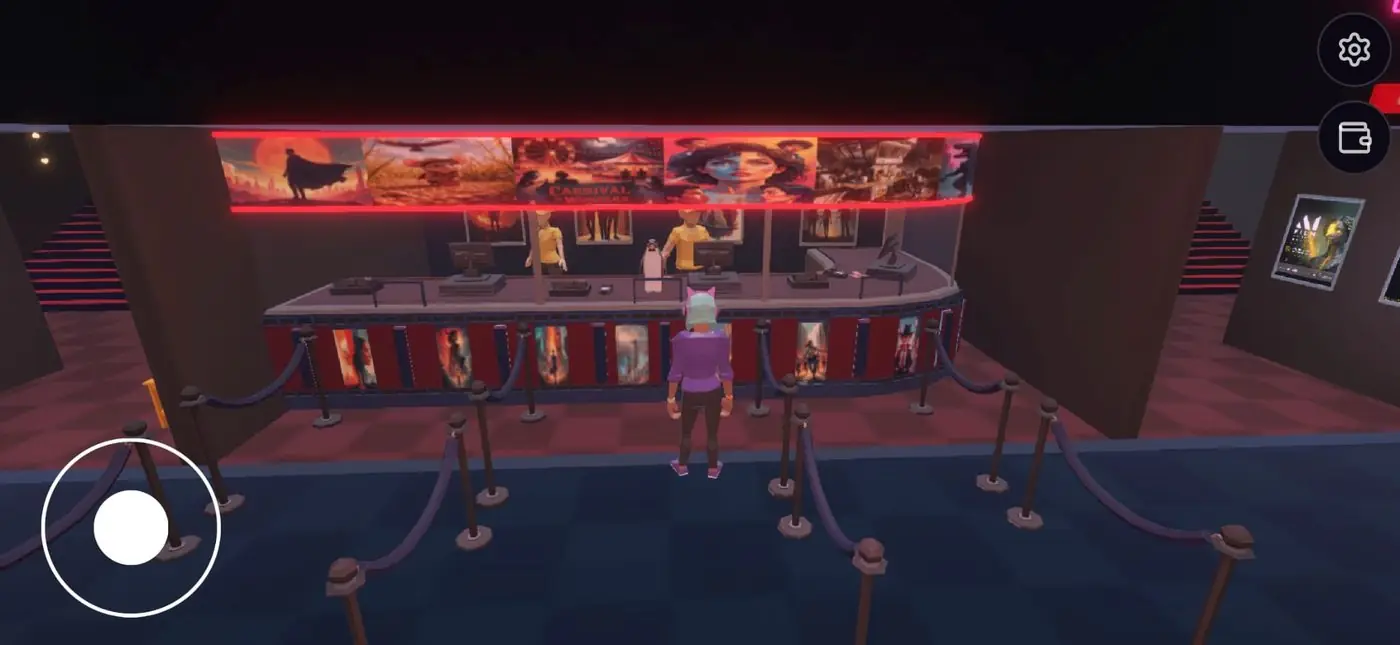Avatar na fila da bilheteria virtual