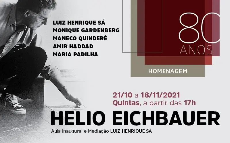 Cartaz da homenagem aos 80 anos de Helio Eichbauer
