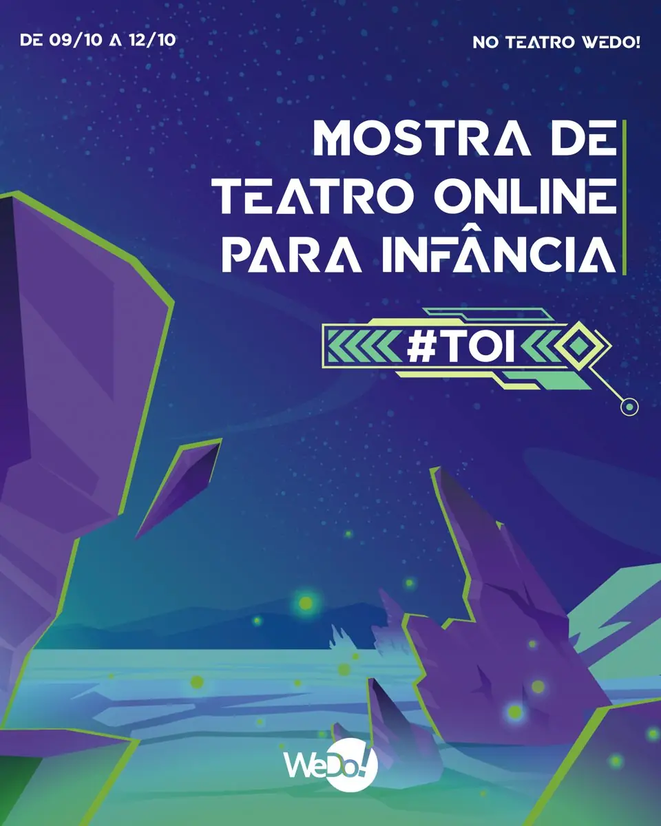 Cartaz da Mostra de Teatro Online para Infância