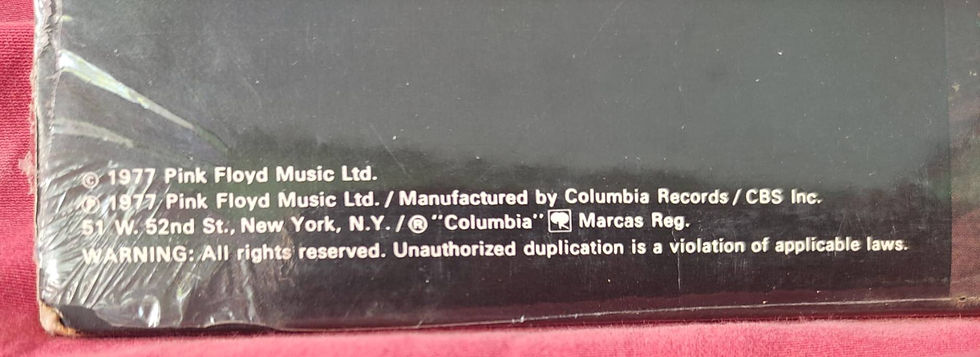 Thumbnail: Pink Floyd. Animals. 1977 Vinyl disk