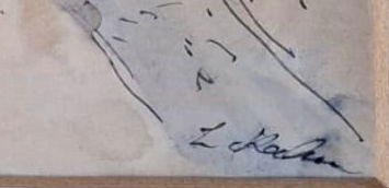Thumbnail: Leo Kahn Artist Hand Signature Detail | Gallery Aviv