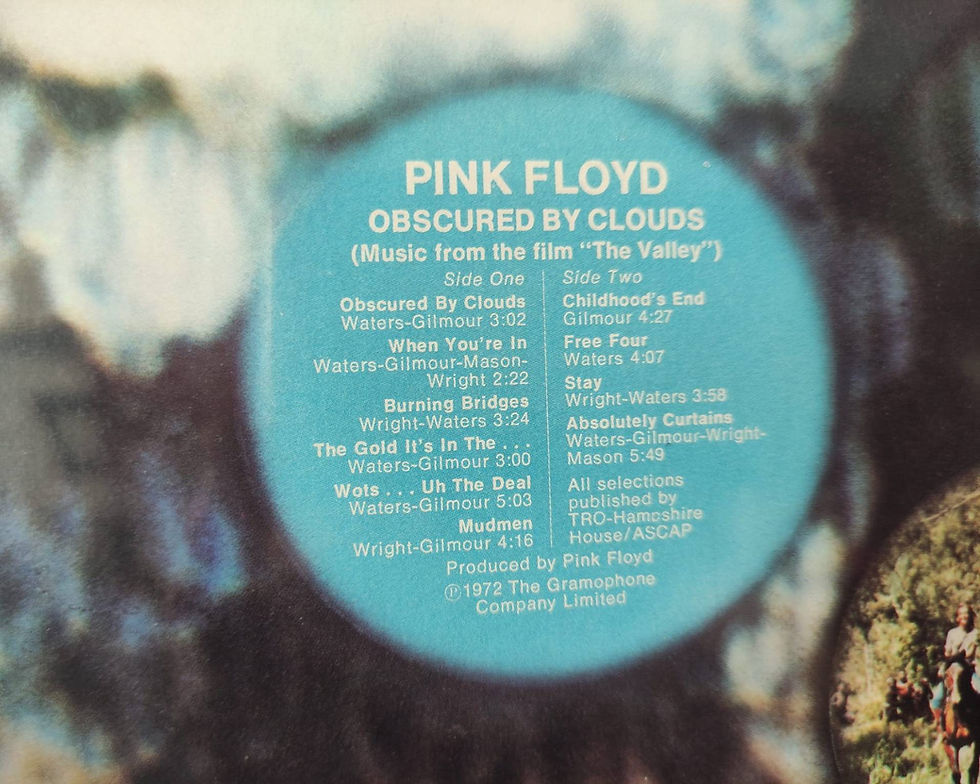 Thumbnail: Pink Floyd, Obscured by Clouds Vinyl disk