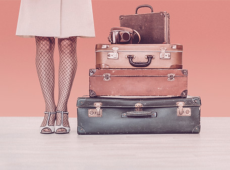 Vintage Luggage Stack