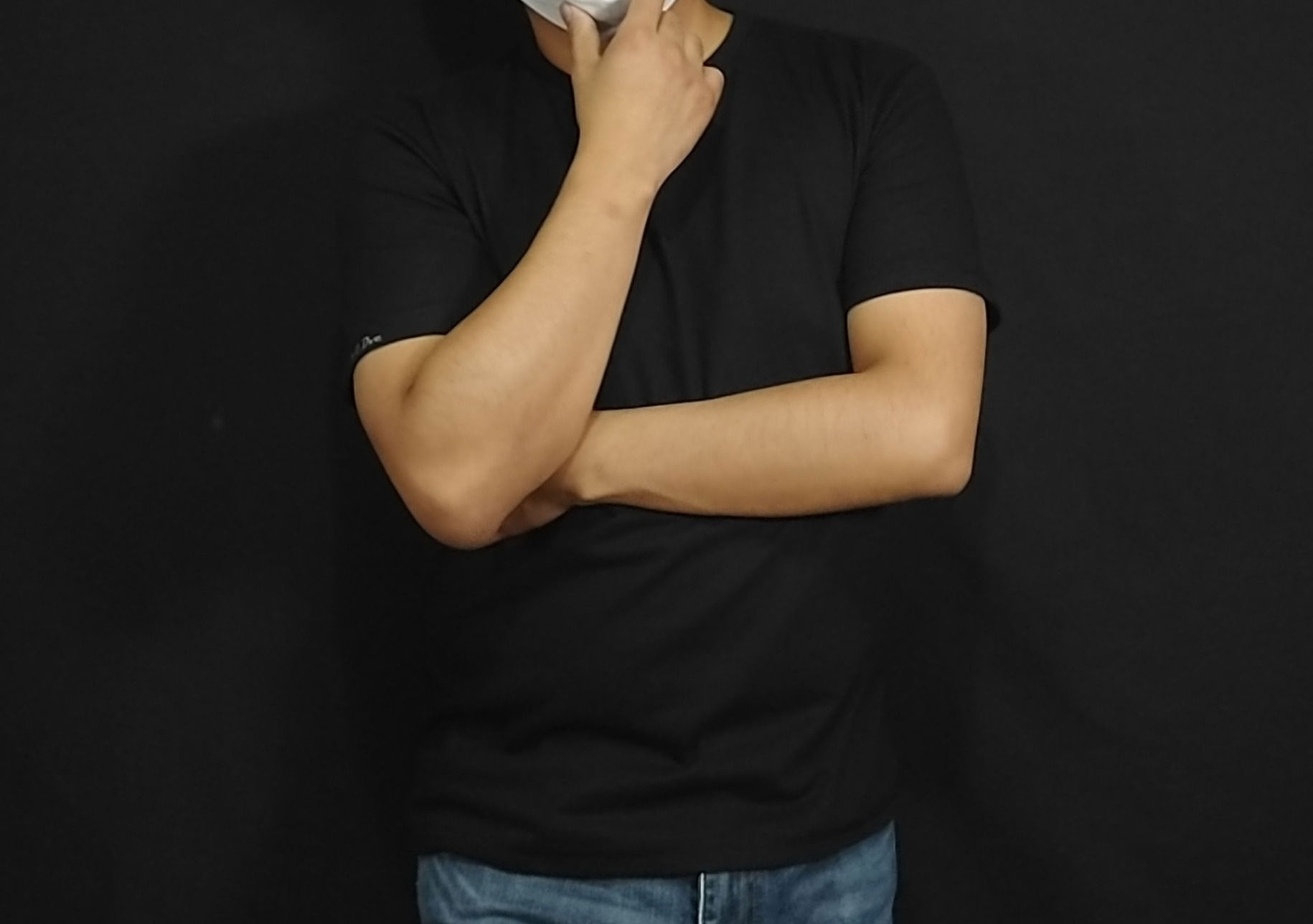 Playera Hombre Negra