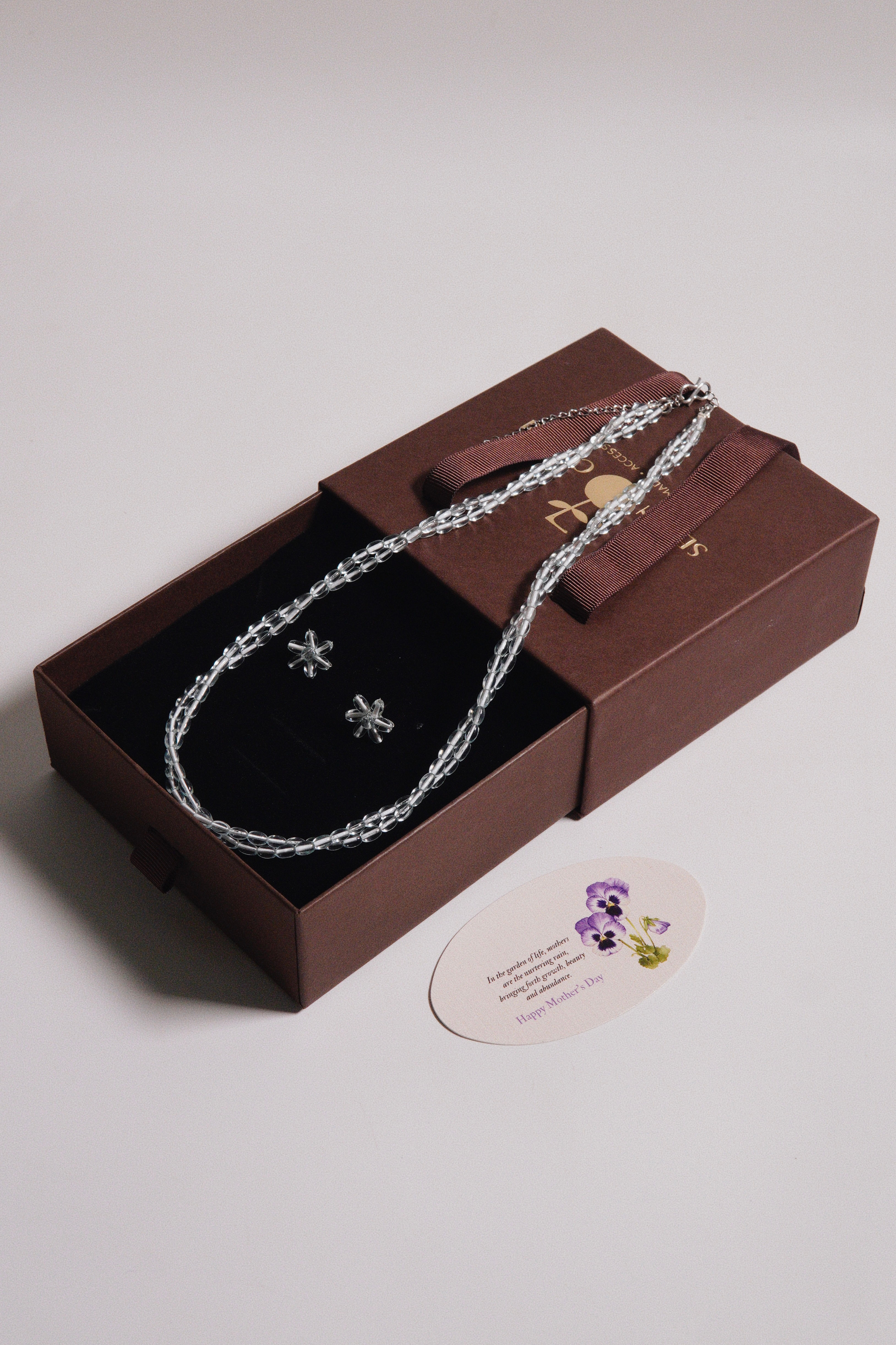 Pale Blue Necklace Set