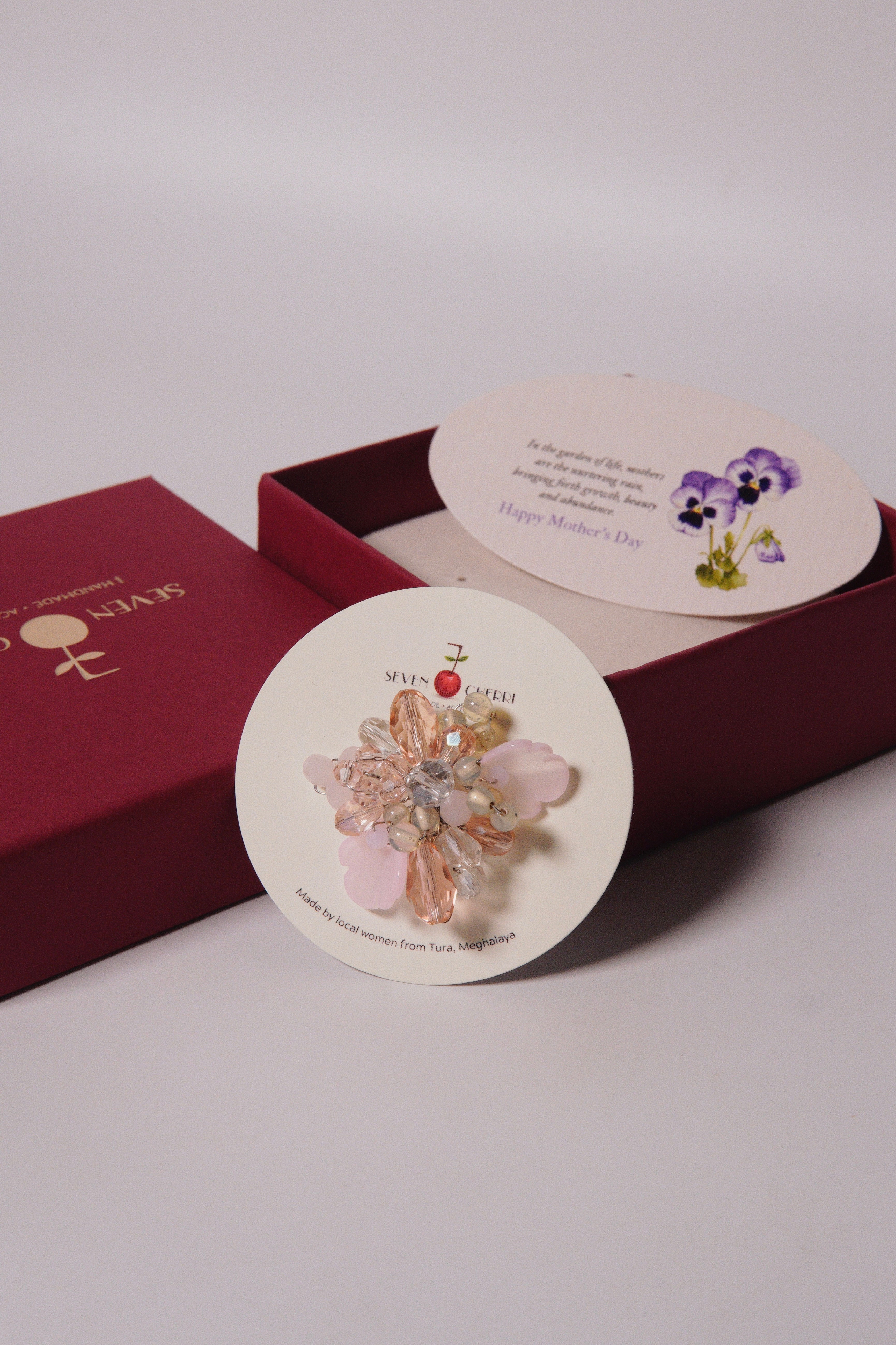 Pink Floret Brooch