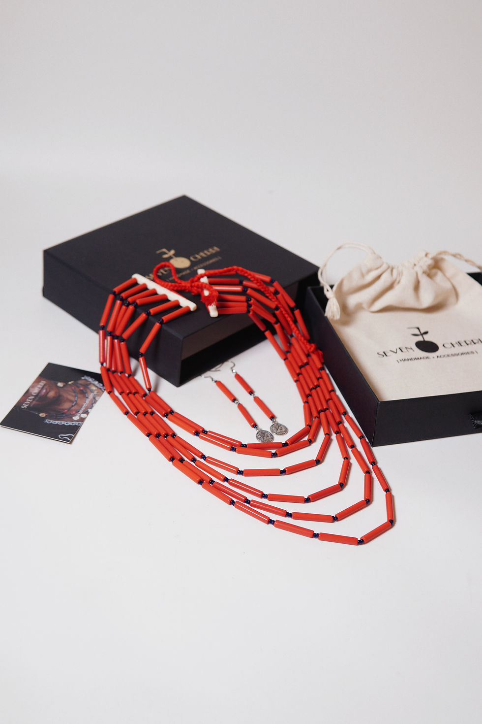 Red Rikgitok Necklace Set