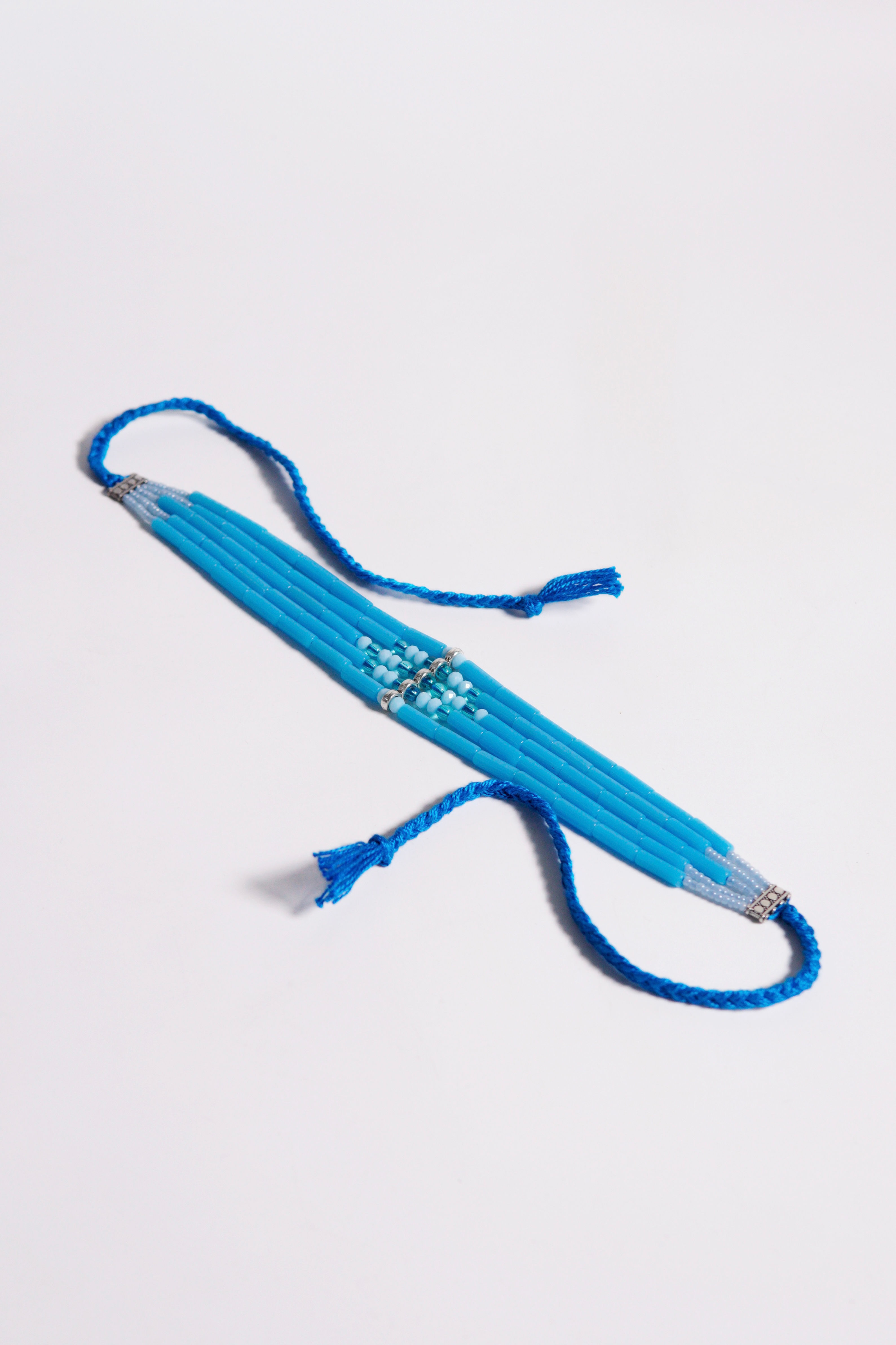 Diamond Motif Choker - Sky Blue