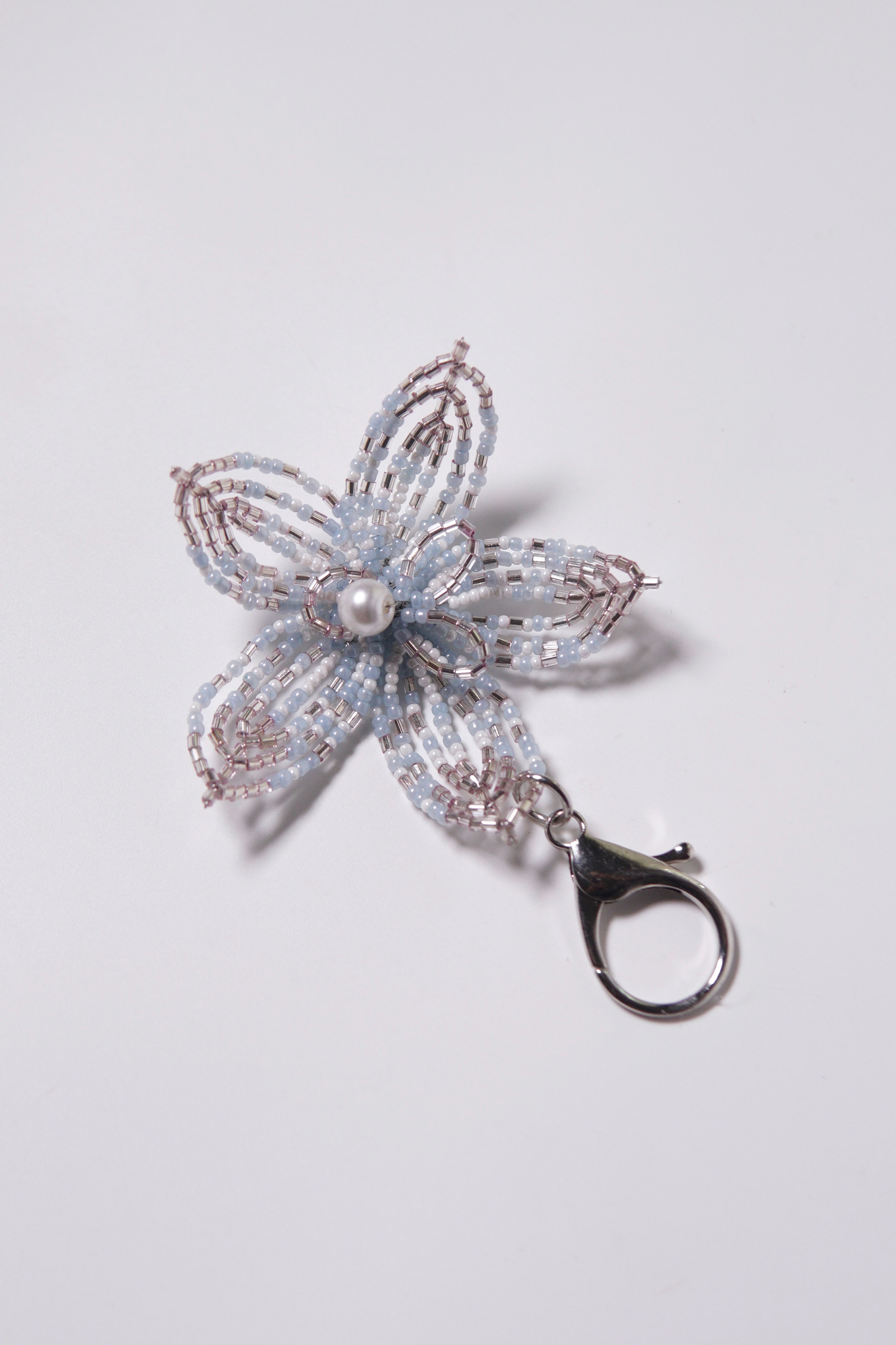 Blue White Orchid Charm