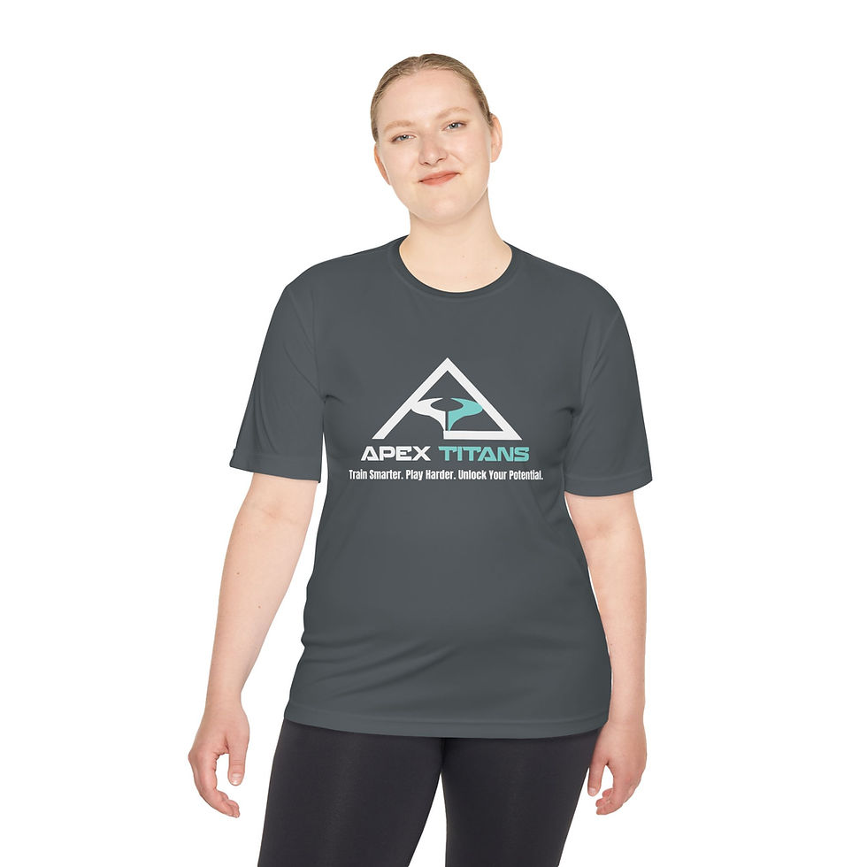 Thumbnail: Apex Titans Unisex Wicking Tee - Perfect for Athletes, Casual Wear, Workout Gear