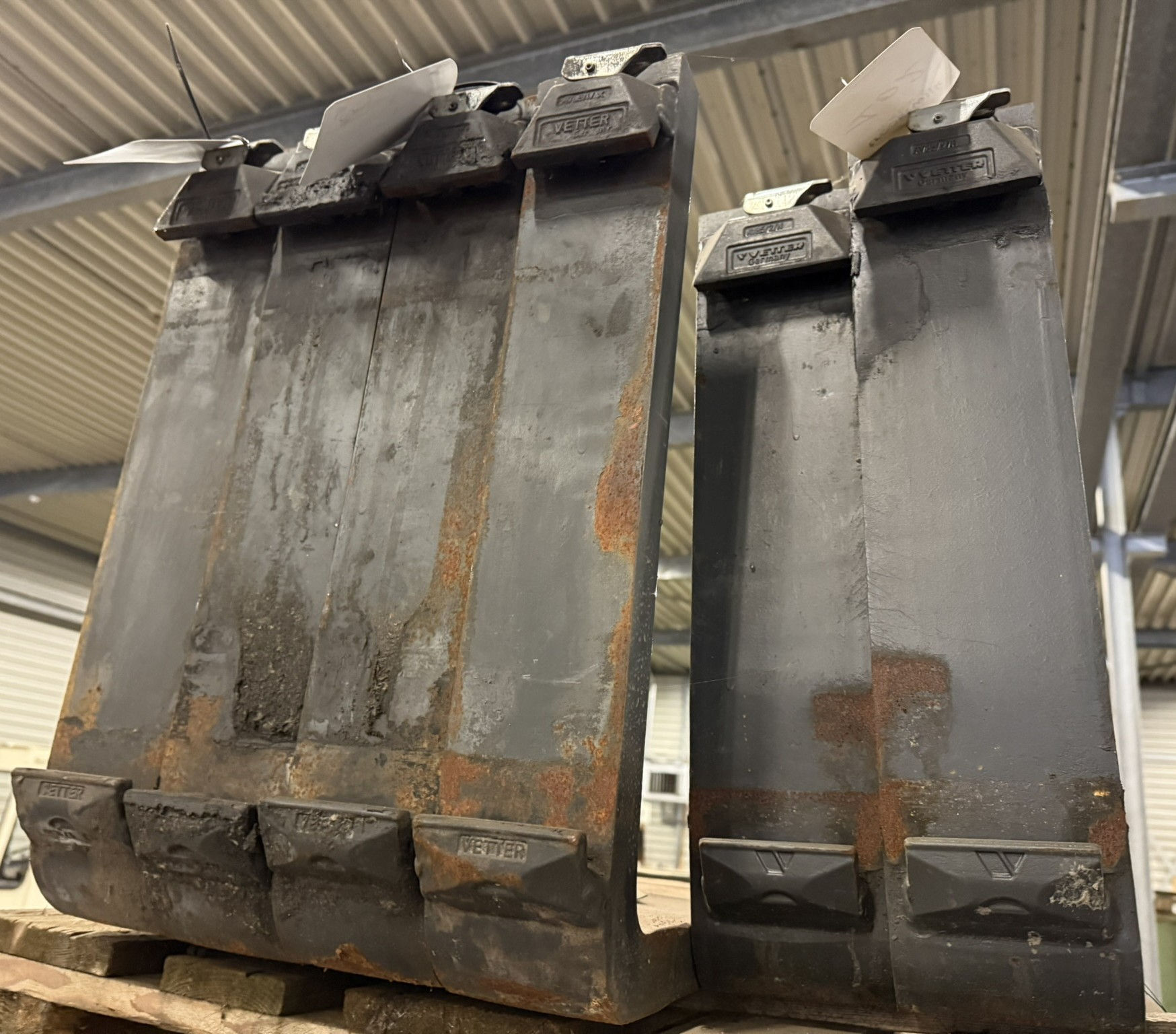 Fork lift pallet fork Vetter (3 sets) rear