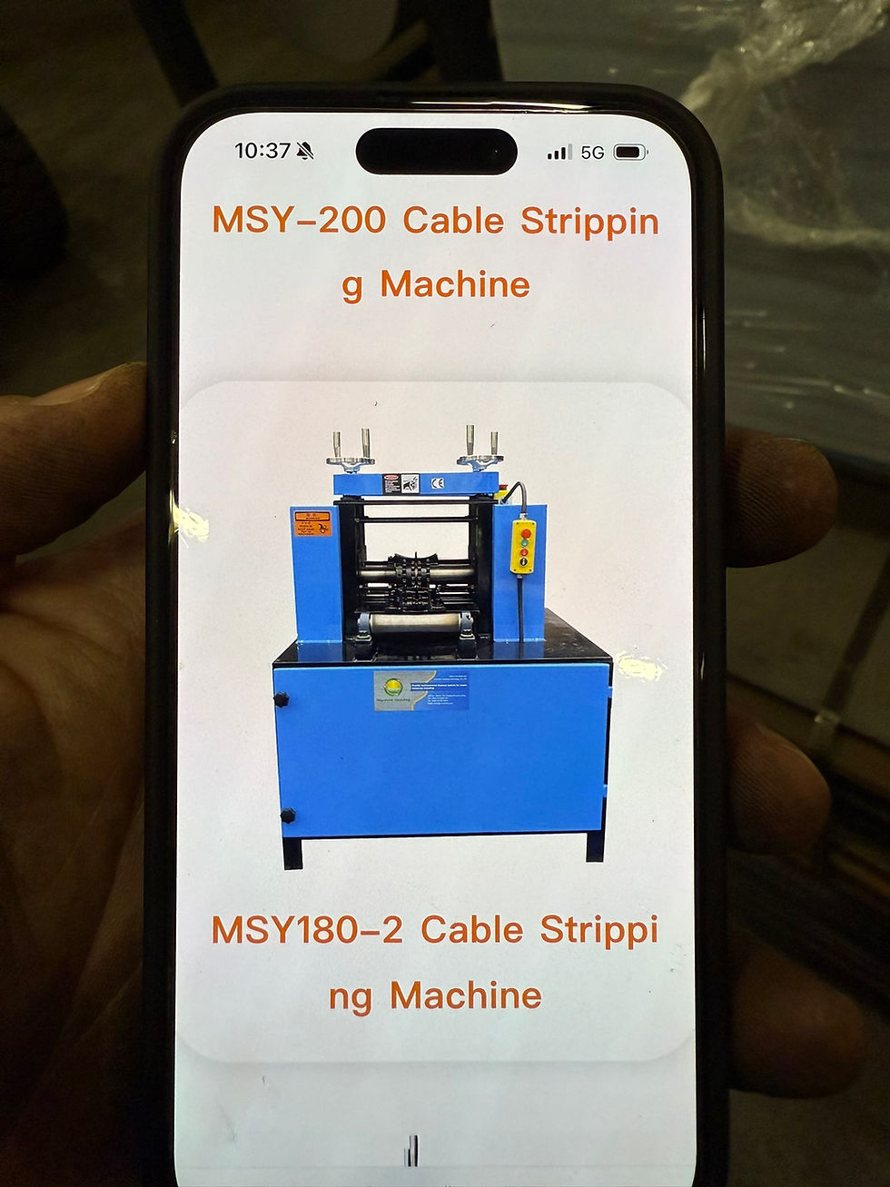 Thumbnail: Mayslynn MSY180-2 cable stripper phone view