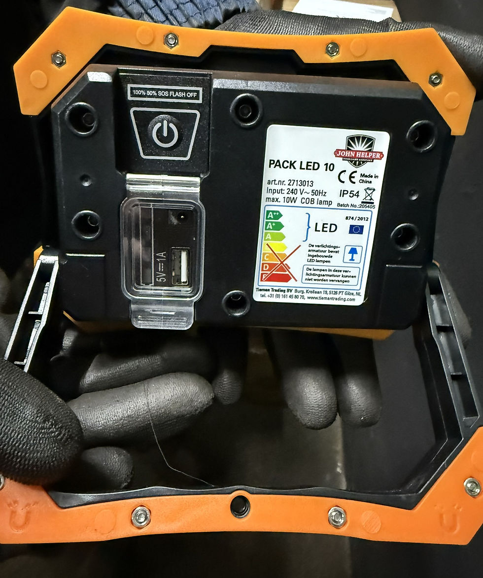 Thumbnail: John Helper work LED-light | 10W | art.no 2713013 | EAN: 8712008081784